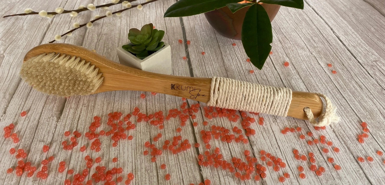 Body Brush Skin Exfoliating Massager Bath Shower Back Scrubber Natural Bristles