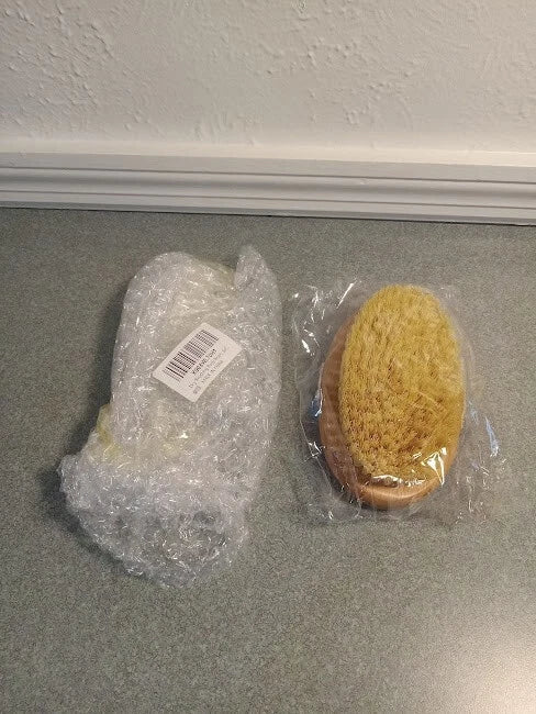 Wooden Bath Shower Brush Body Scrubber Exfoliator