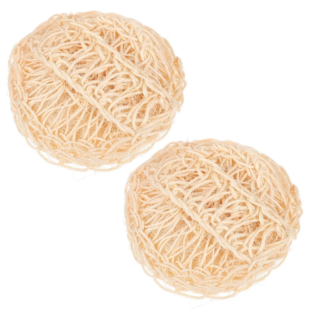 2 Pcs Sisal Bath Brush Mother Man Shower Products Body Scruber Scrubber for