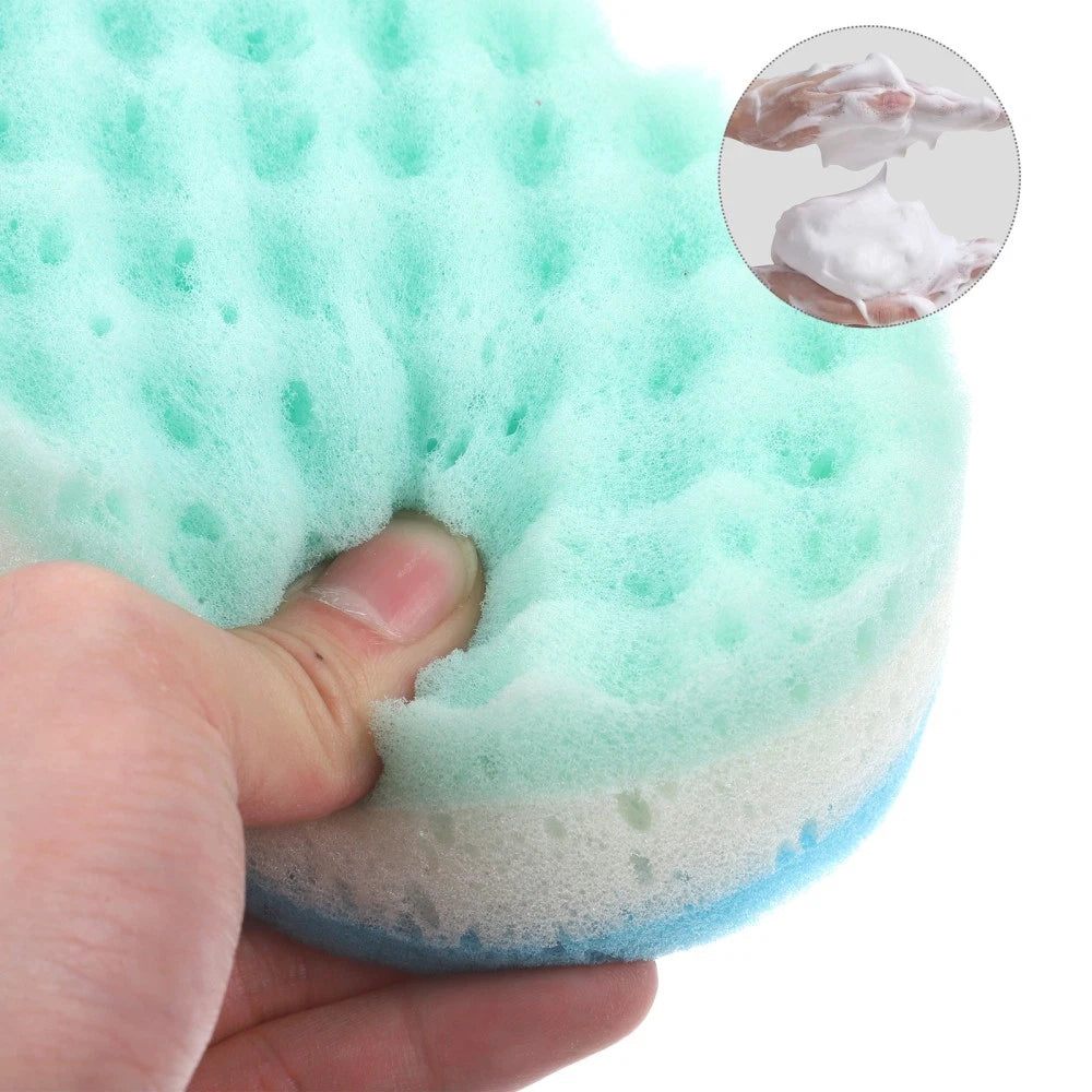 3 Pcs Massage Sponges Bath Child Man Scrubbing Scrubber Bathroom for Body