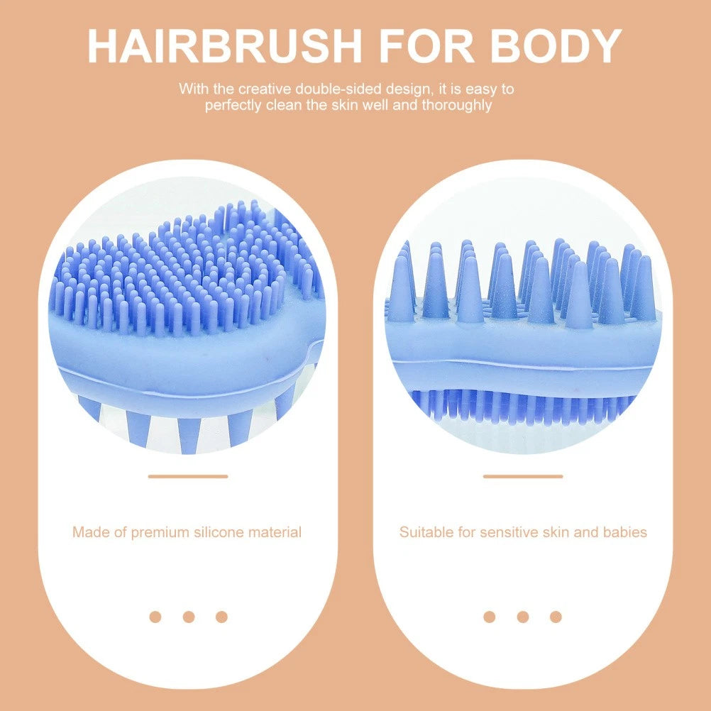 Multifunctional Bath Brush Body Scrubber Exfoliator Baby Hair-washing
