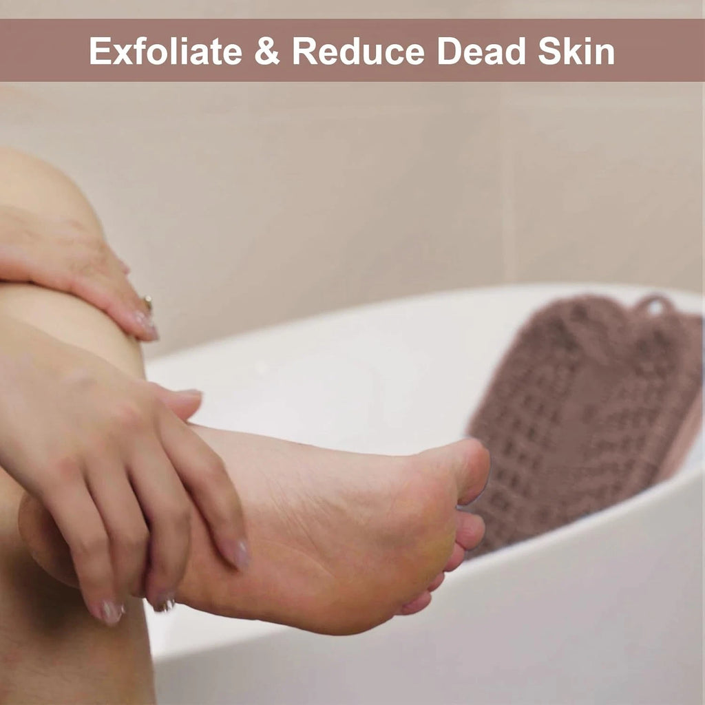 Shower Foot Scrubber Mat with Non-Slip Suction Cups, Foot Spa Brush for Cleaning