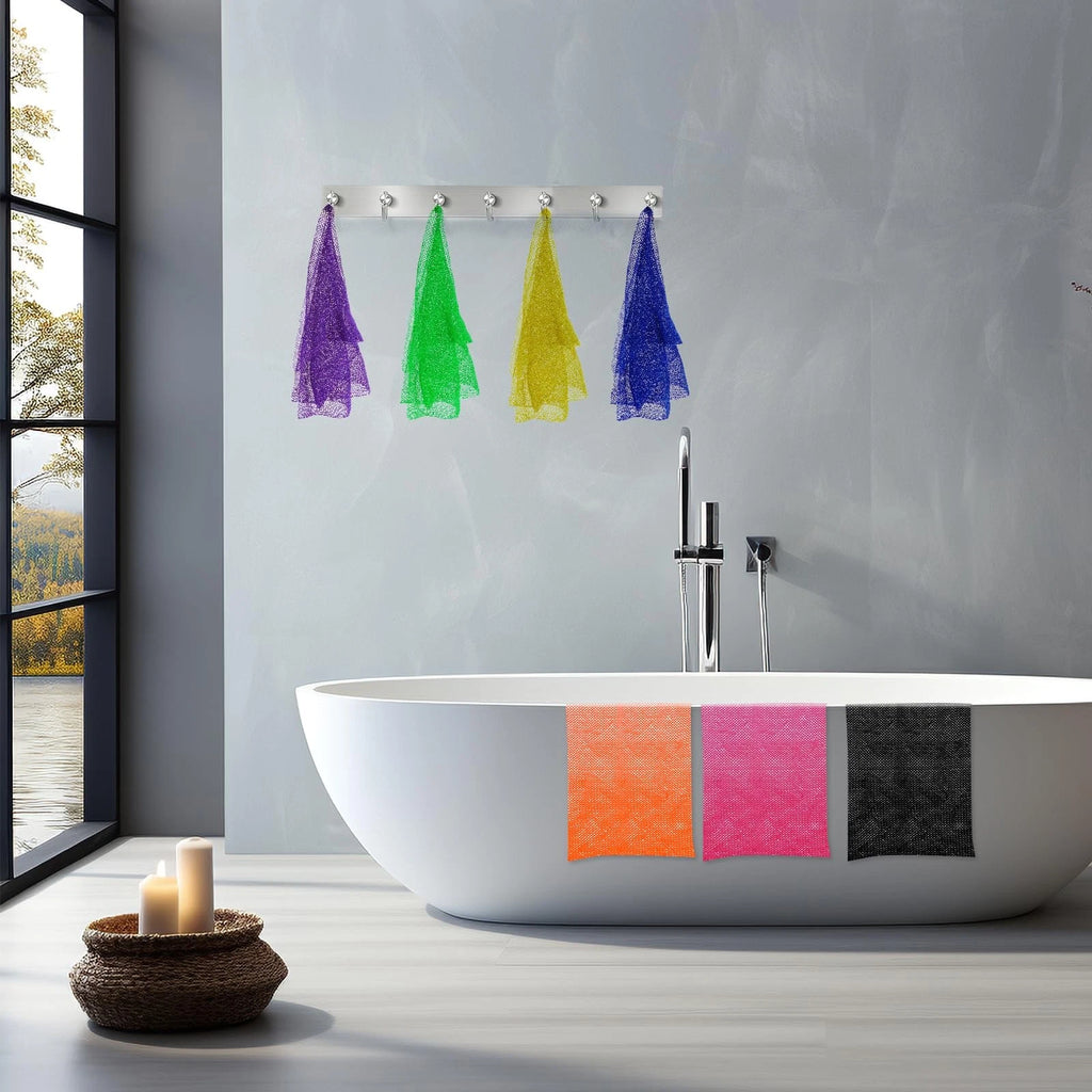 Exfoliating Body Scrubber for Bath & Shower Gentle Deep Clean Blue