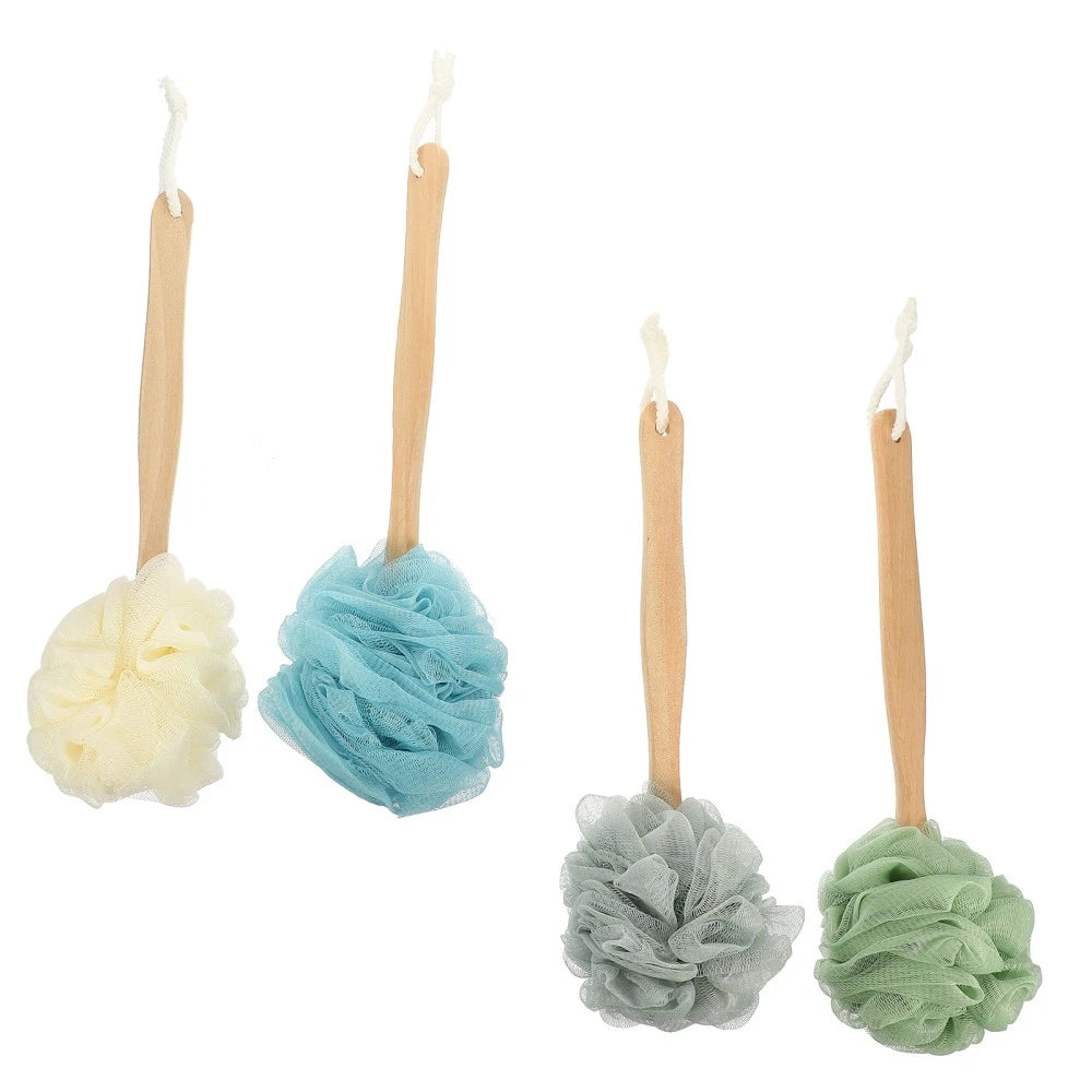 4 Pcs Bath Brush Rubs Back Exfoliating Scrub Body Miss for Shower