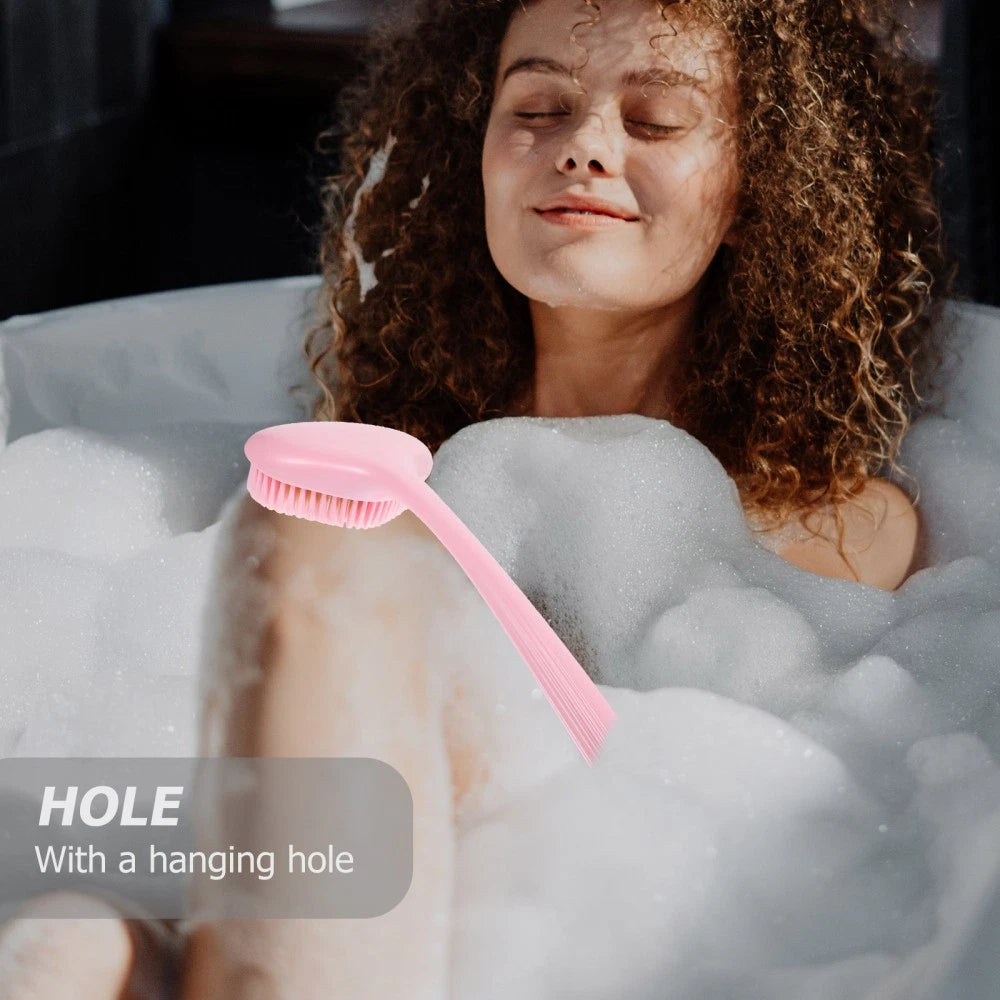 Body Bathing Brush Long Handle Scrubber Bath Exfoliating Brush Back Self Lotion