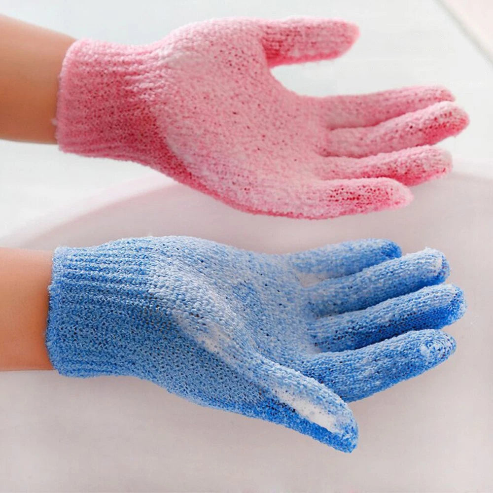 5 Pairs Bath Gloves Exfoliate Body Exfoliator Exfoliating Scrubber
