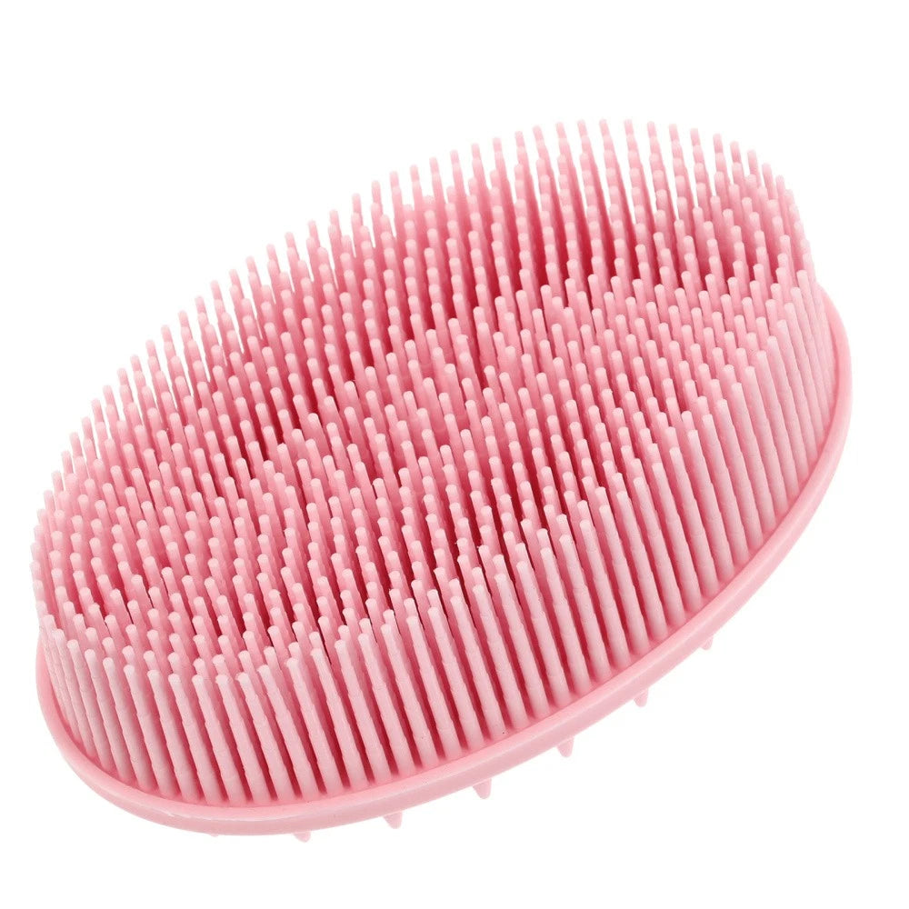 Silicone Bath Brush Shampoo Brush Double-sided Shower Brush for Baby Kids