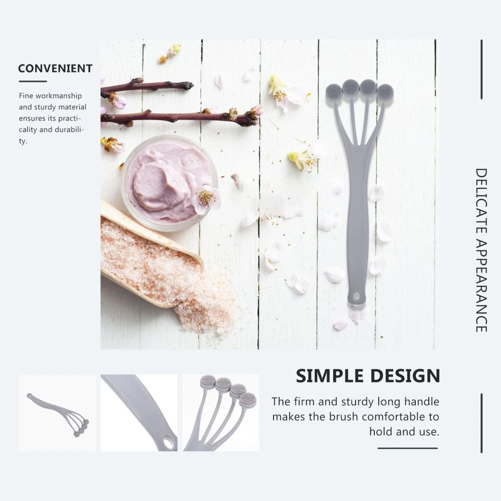 2 Pieces Exfoliating Bath Brush Back Scrubber for Shower Brushes