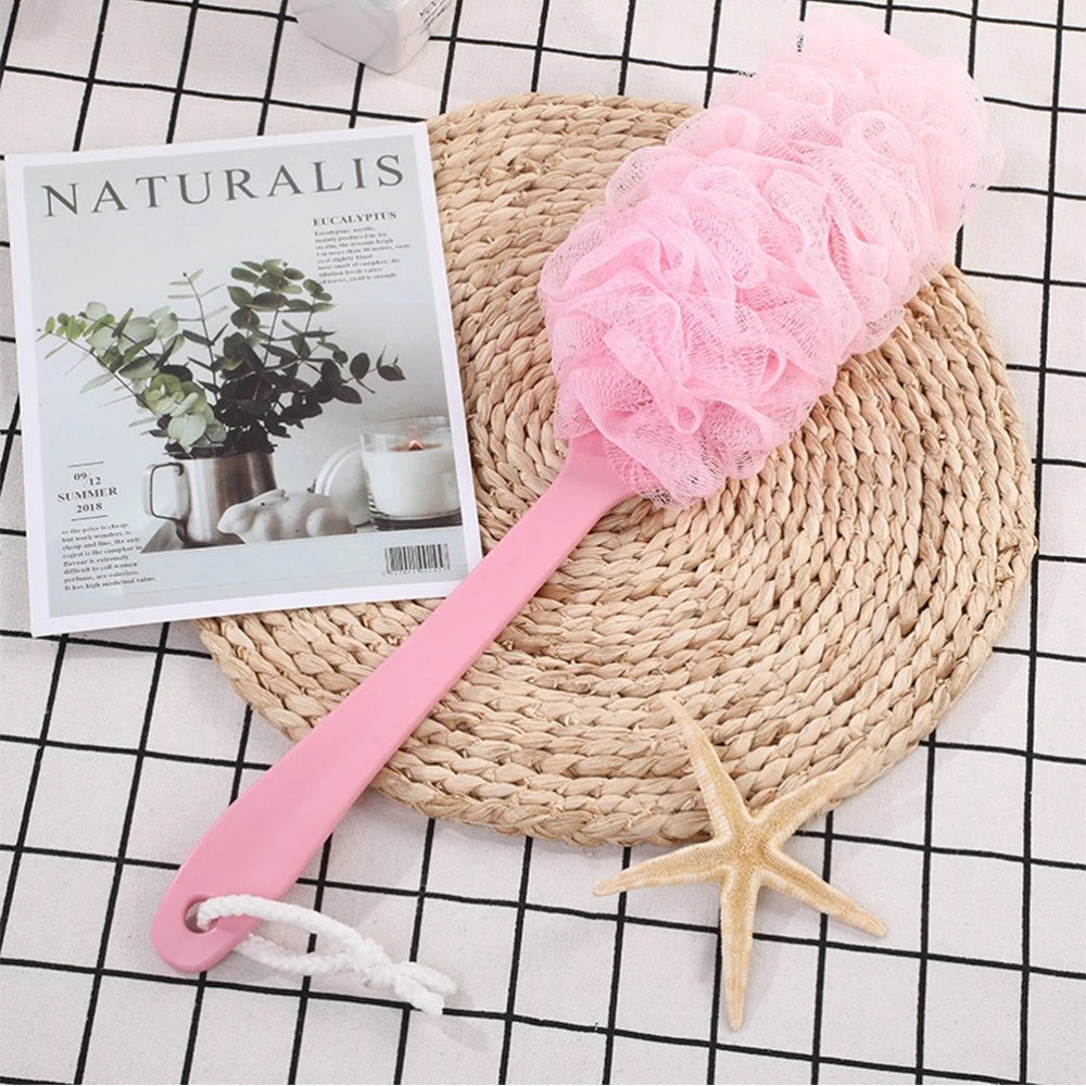 3pcs Long Handle Bath Brush Bathroom Shower Ball Shower Bath Back Brush Back