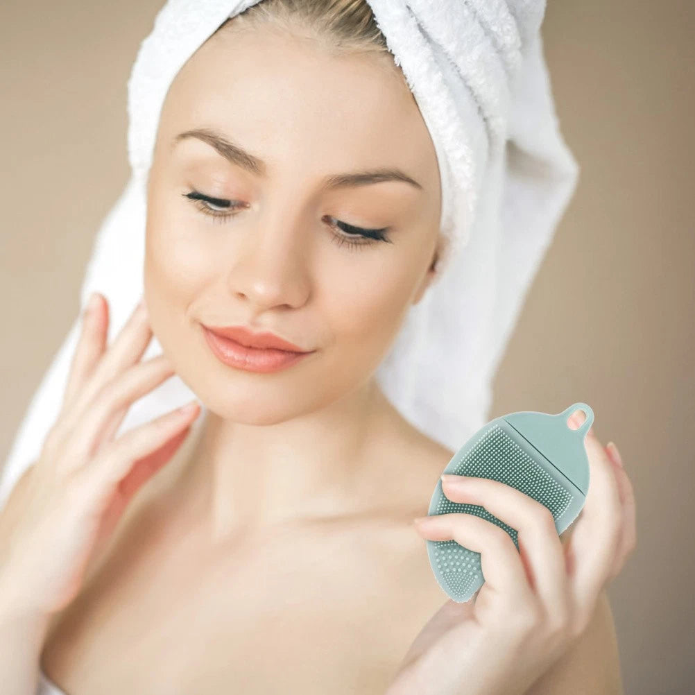 Facial Cleansing Massage Brush Bath with Long Handle Shower Handheld