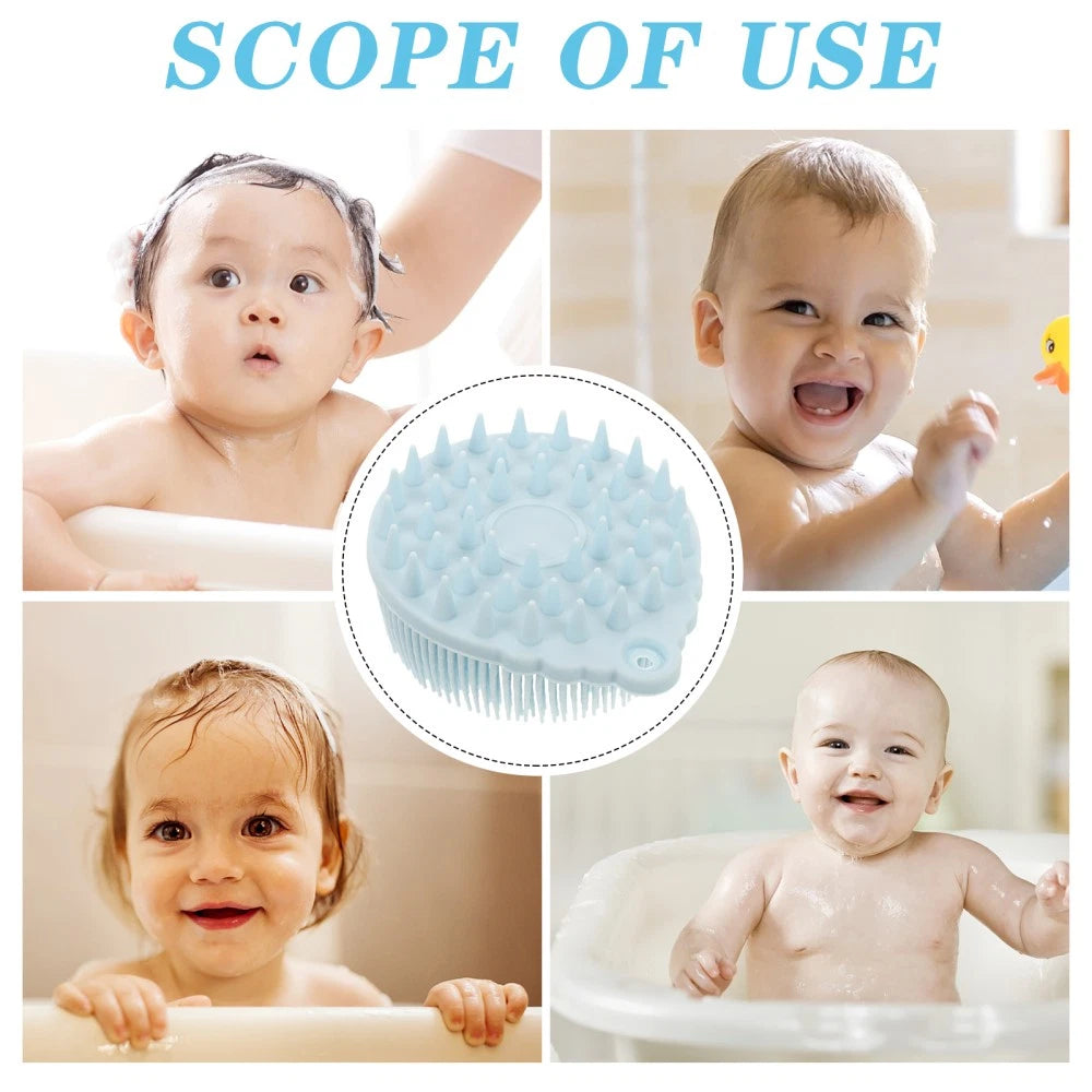 Bath Brush Child Hair Scrubber for Scalp Silicone Face Scrubbers