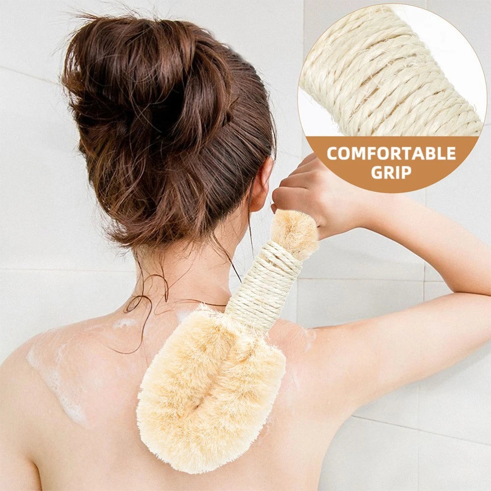2 Pcs Silk Bath Brush Miss Man Shower Scrubber Body Scrubbers for