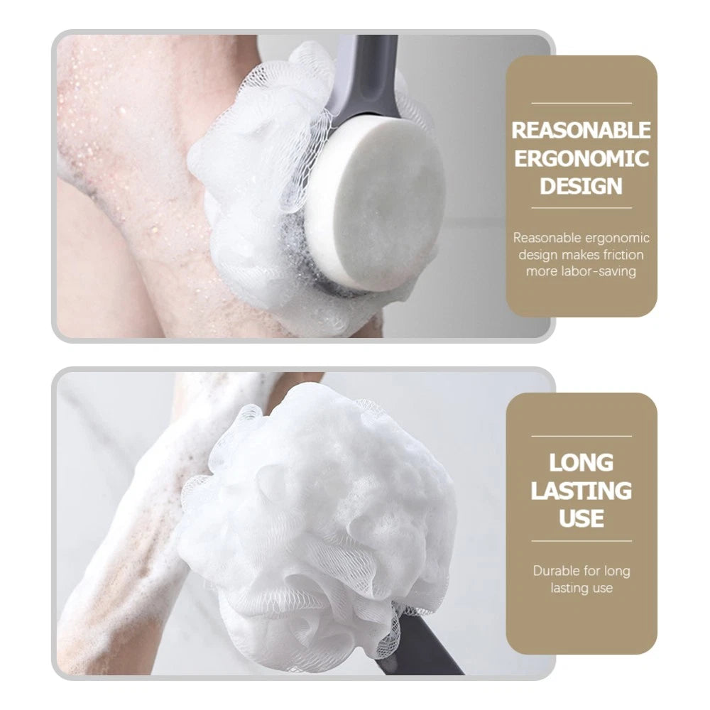 Bath Ball Brush Body Shower Scrubber Exfoliating for Child Back Double-sided