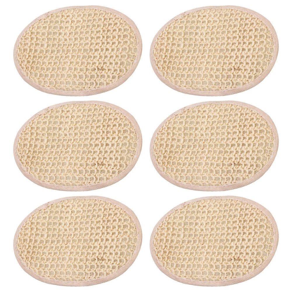 6 Pcs Loofah Bath Towel Man Exfoliating Shower Brush Body Scrubber