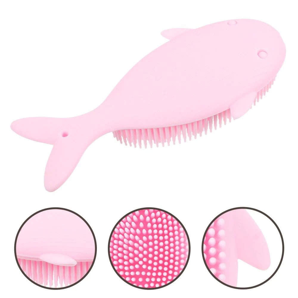 Baby Shower Brush Whale Shaped Bath Cleaning Tool newborn bath brush