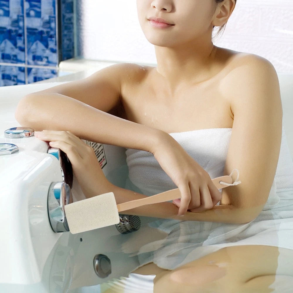 Loofah Bath Brush Exfoliating Back Scrubber with Handles Shower Man