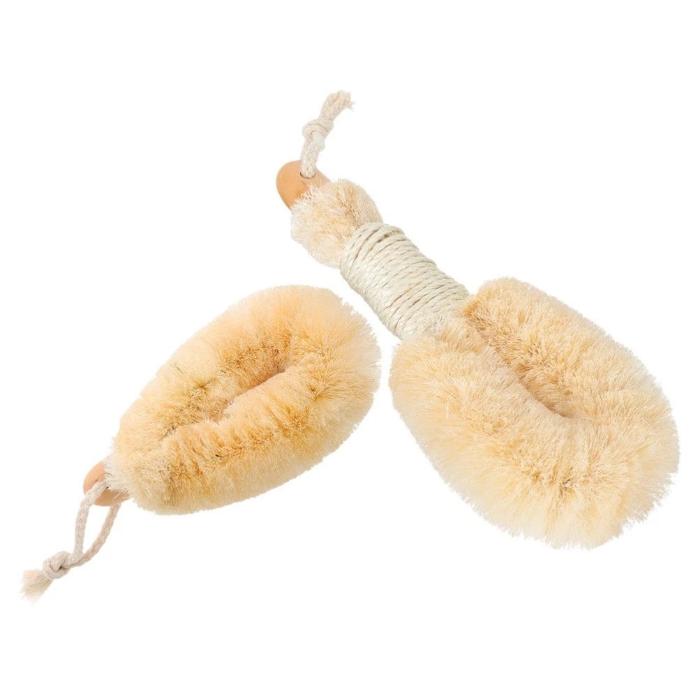 2 Pcs Silk Bath Brush Miss Man Shower Scrubber Body Scrubbers for