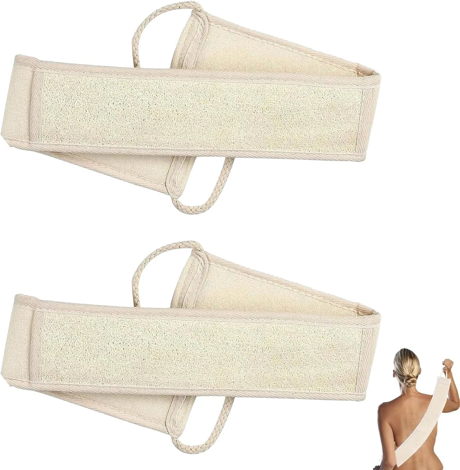 2 PCS Back Washers for Shower Back Scrub Back Exfoliator Back Scrubber for Showe