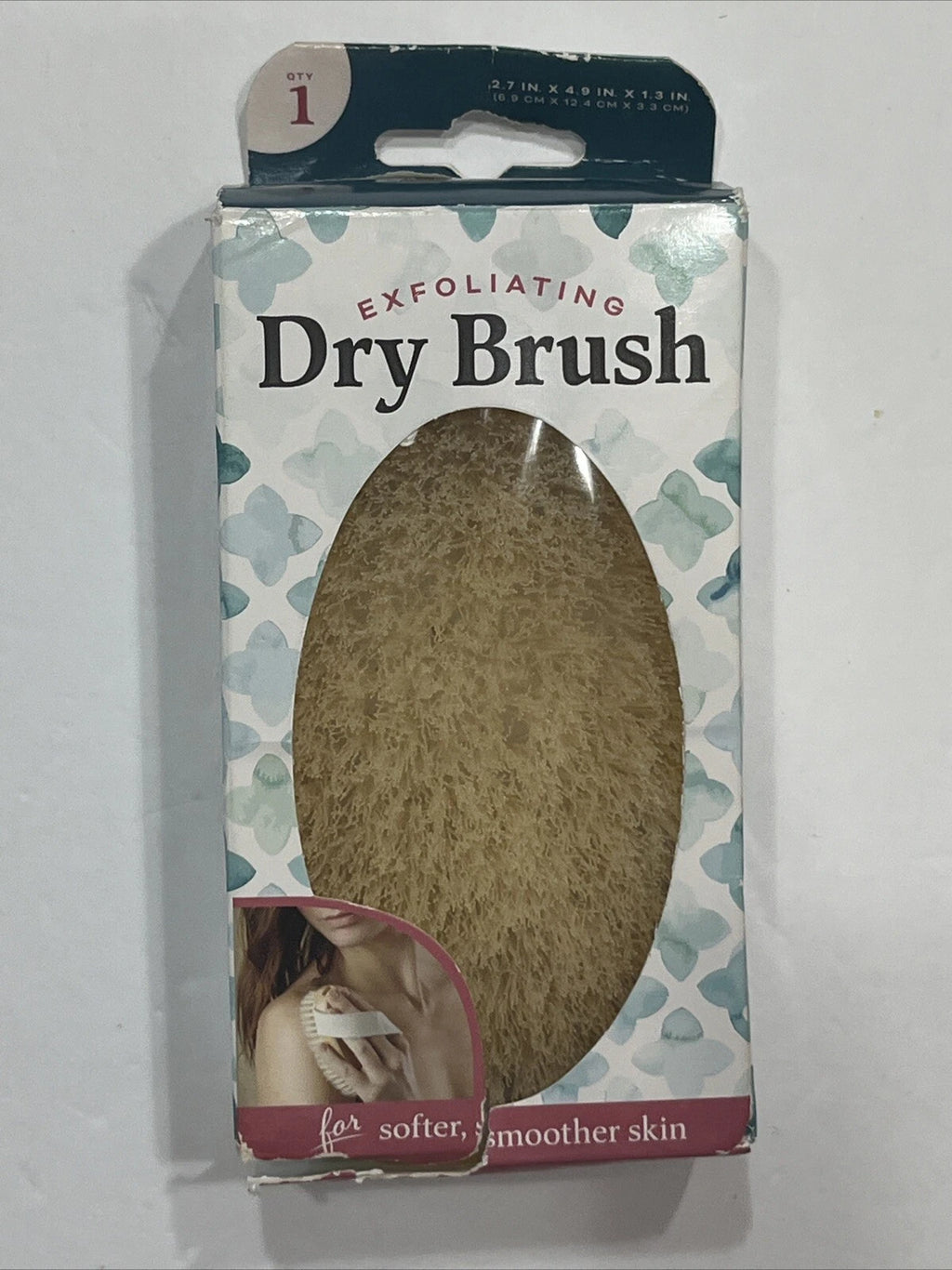 Exfoliating Dry Brush For Softer Smoother Skin With Elastic Band Premium Bristle