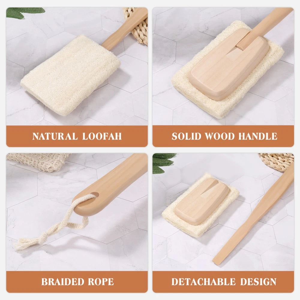 Loofah Bath Brush Shower Scrubber for Cleaning Exfoliating Brushes
