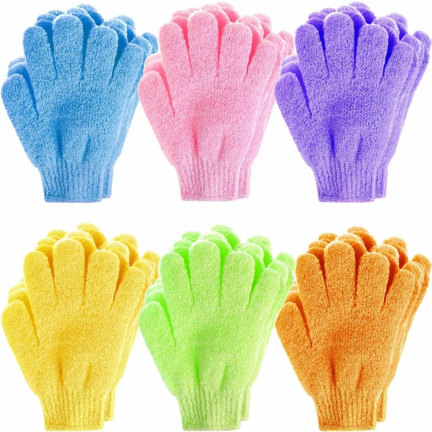 Five Fingers Bath Spa Towel Gloves Shower Body Wash Skin Scrubber Clean Brush