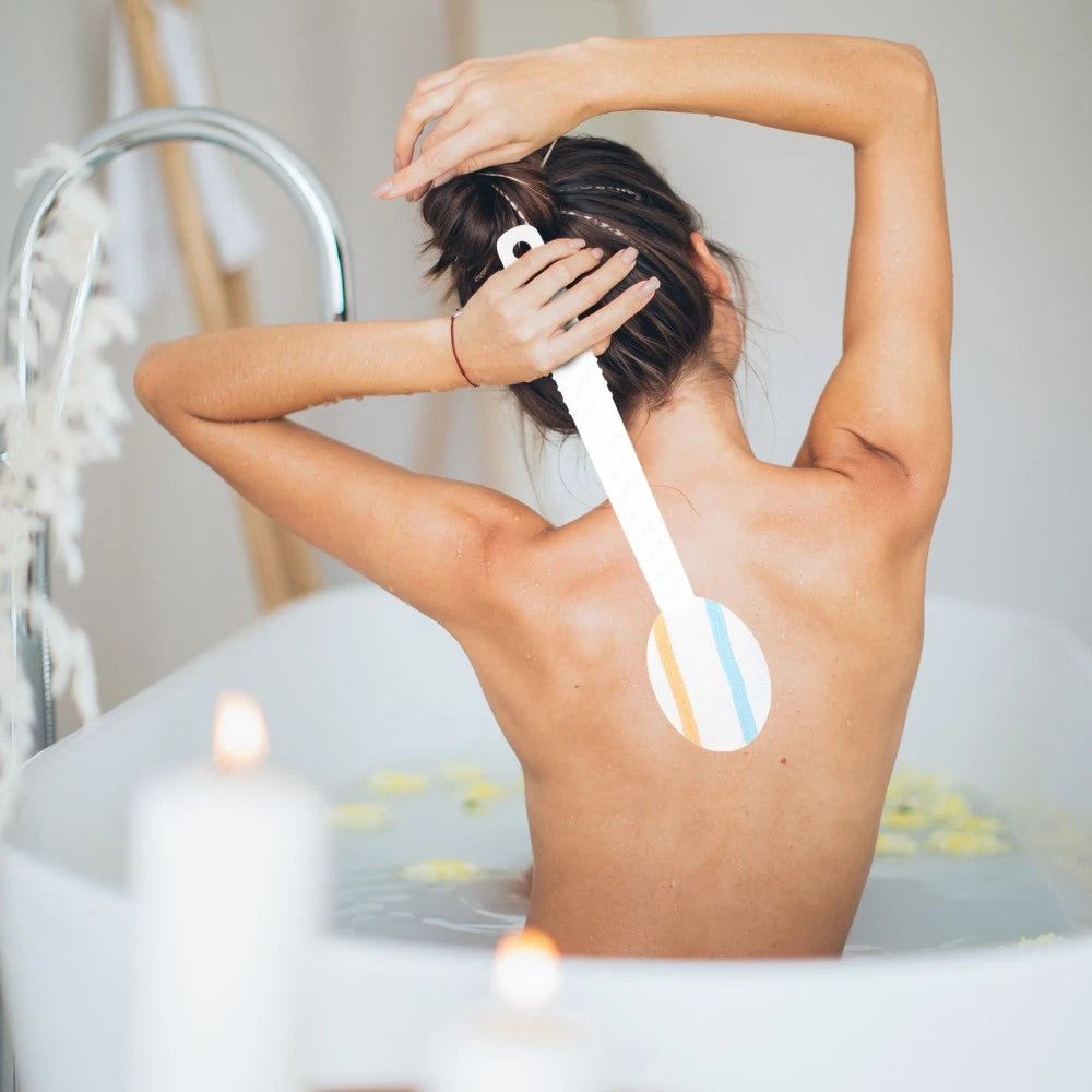 1PC Shower Body Exfoliating Brush Long Handle Bath Brush Durable Bath Scrubber