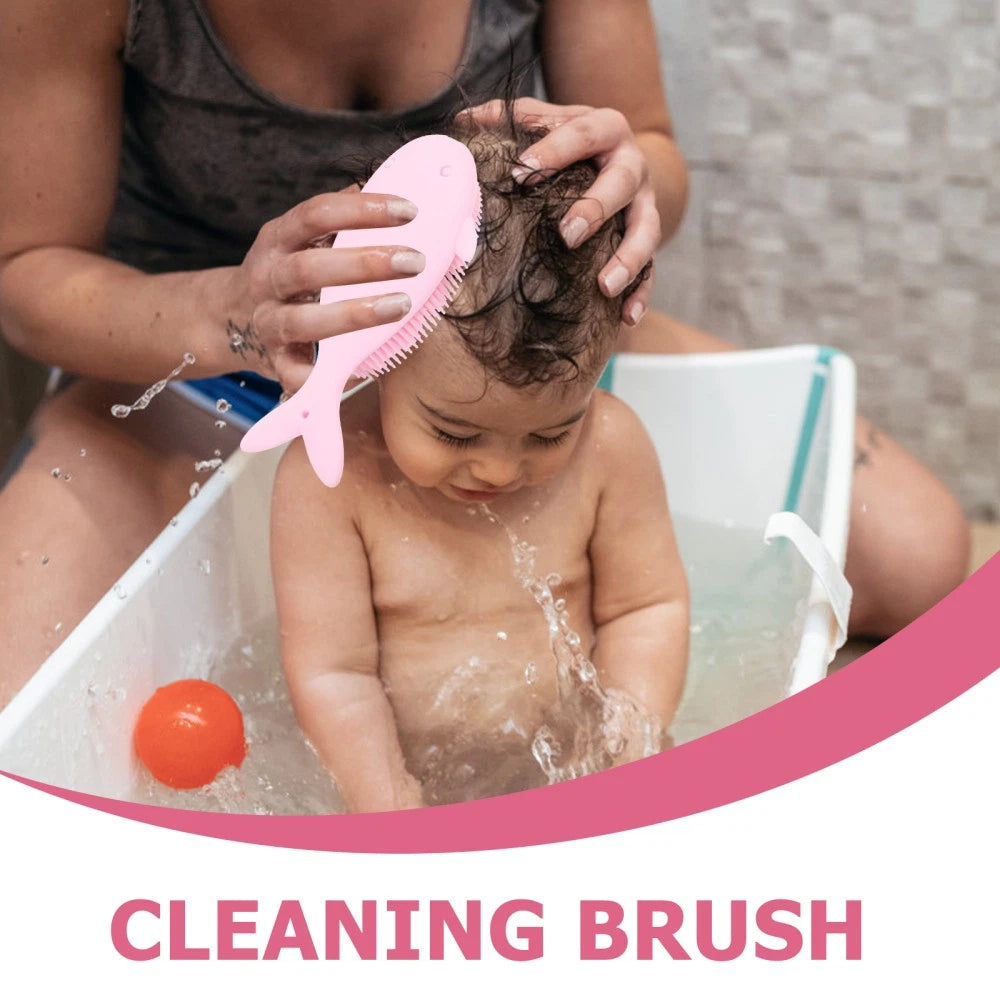 Baby Shower Brush Whale Shaped Bath Cleaning Tool newborn bath brush