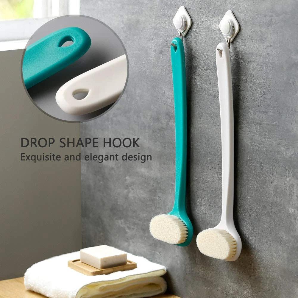 Upgraded Bath Body Brush with Comfy Bristles Long Handle Gentle Exfoliation I...