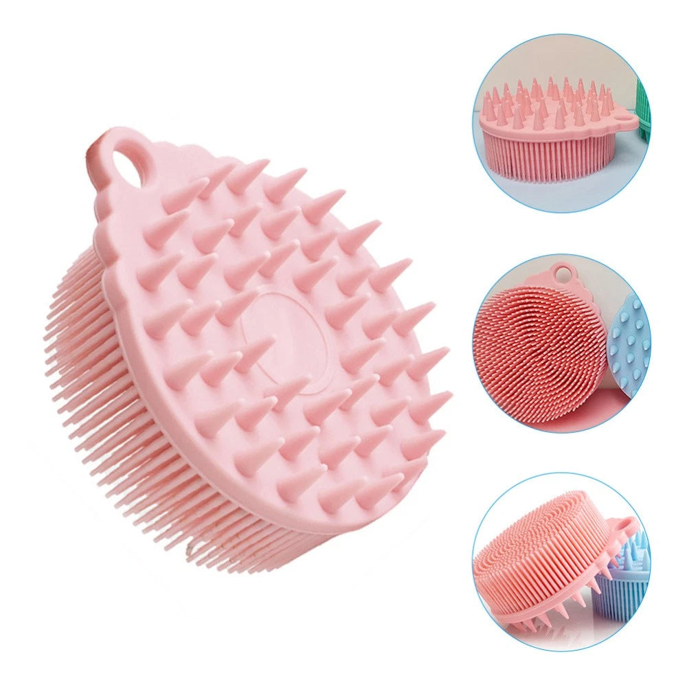 Bath Brush Brushes Silicone Body Shower Baby Cleaning Hair Scrubber