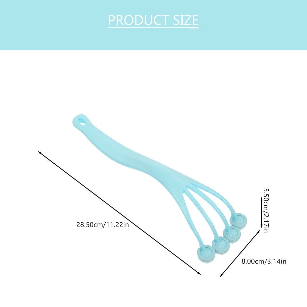 2 Pack Exfoliating Bath Brush Back Scrub Shower Body Scrubber Miss Silicone