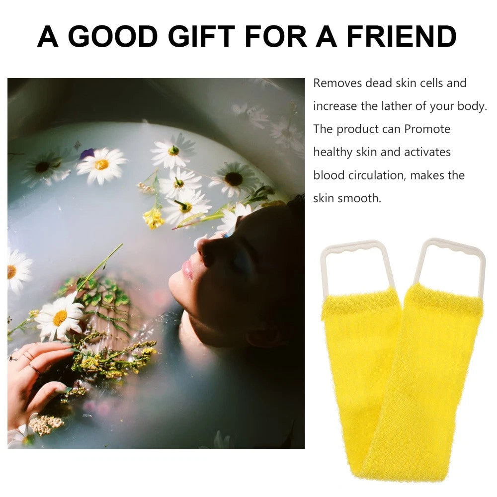 Bath Towel Exfoliating Scrubber Back Washcloth Miss Man Strip Brush