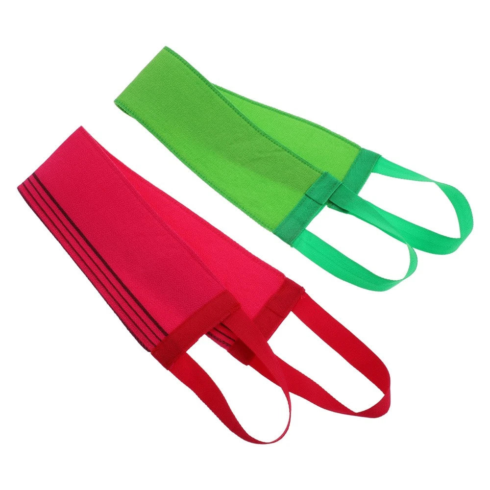 2 Pcs Bath Towel Body Exfoliator Scrubber Back Brush for Shower Women