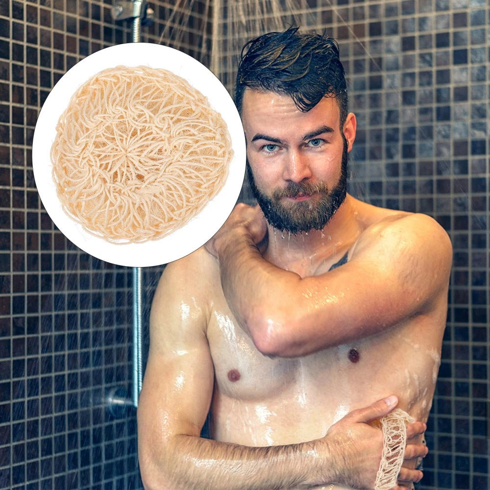 2 Pcs Sisal Bath Brush Man Mother Body Scruber Bathing Balls Scrubber