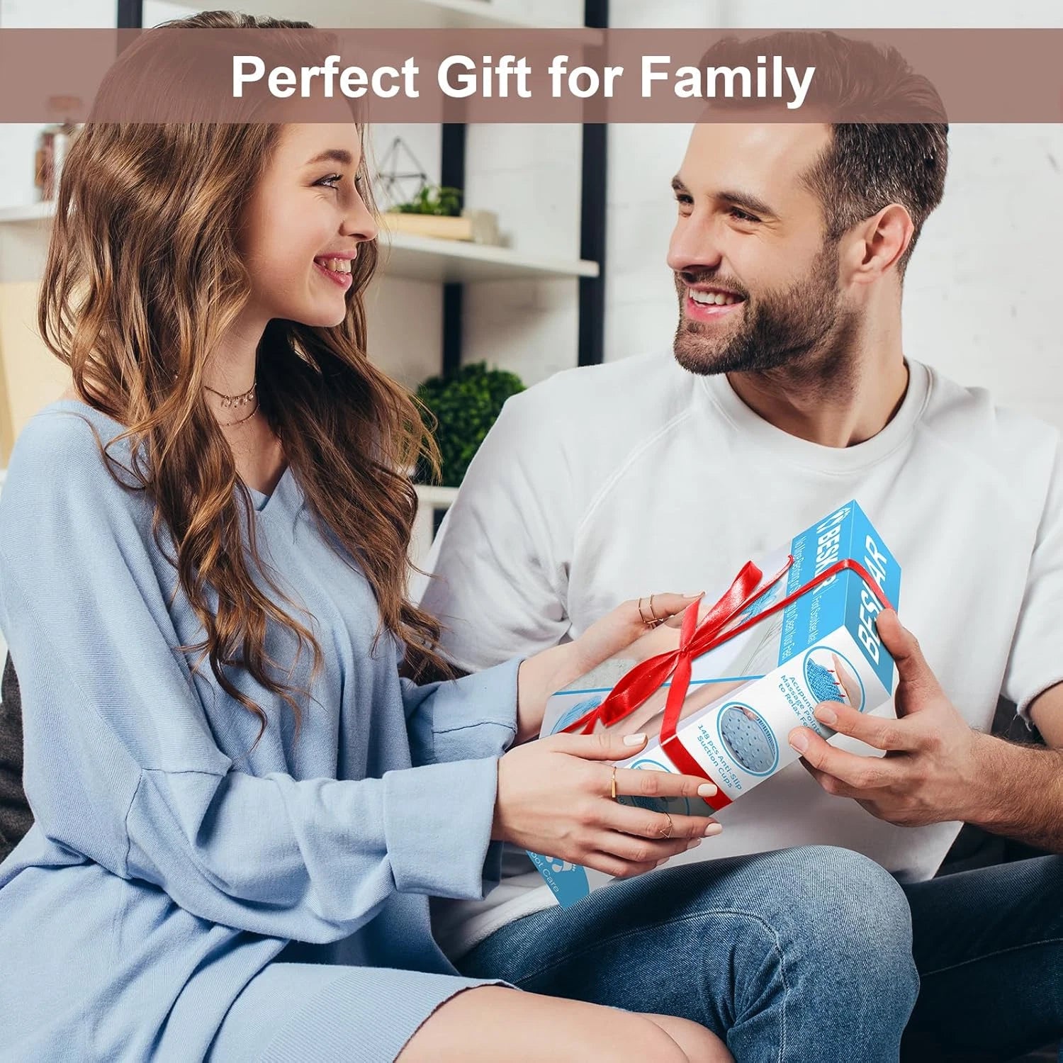 Shower Foot Scrubber Mat with Non-Slip Suction Cups, Foot Spa Brush for Cleaning