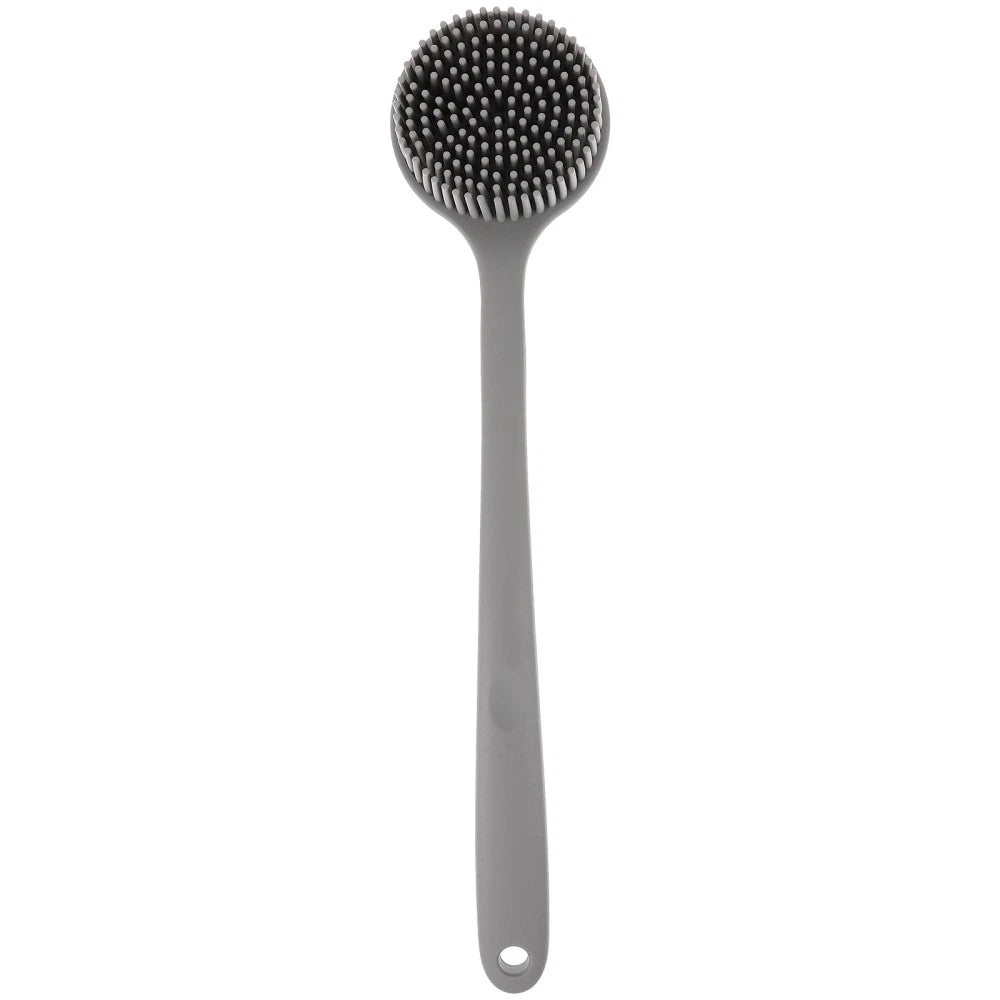 Silicone Bath Brush Back Scrubber for Shower Long Handle