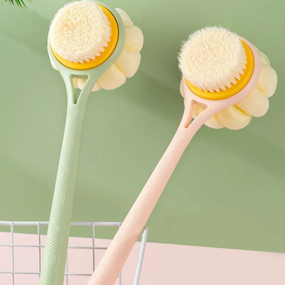 Bath Brush Multi-functional Exfoliating Shower Scrubber for Body Men Handle