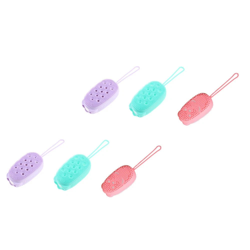 6 Pcs Bath Brush Body Bathing Scrubber Cleaning Scrubbers for Home