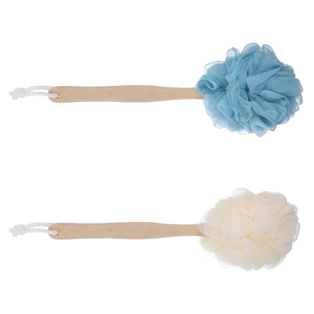 2 Pcs Shower Scrub Brush Long Handle Bath Man Bathing with Brushes Elderly