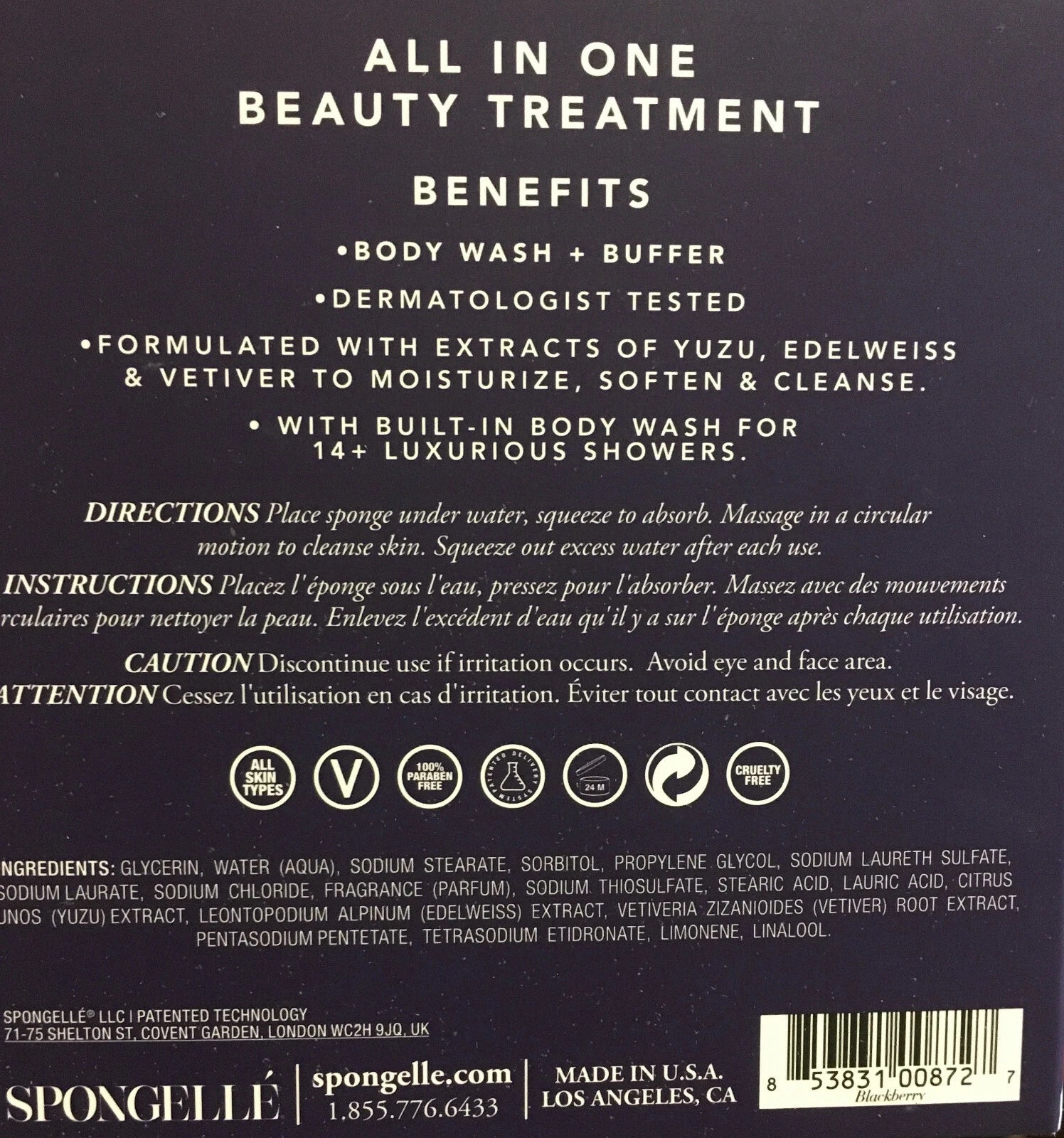 Spongelle Body Wash Infused Buffer CHOOSE a Scent, Shower Sponge 14-28+ Uses NEW