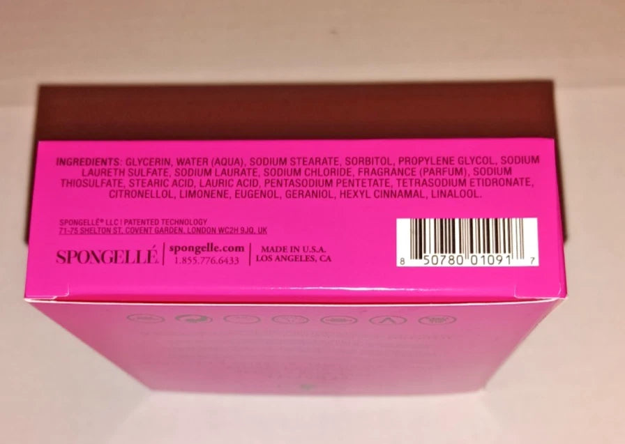 Spongelle Body Wash Infused Buffer - Bulgarian Rose Scent - NIB Lot of 2 3oz