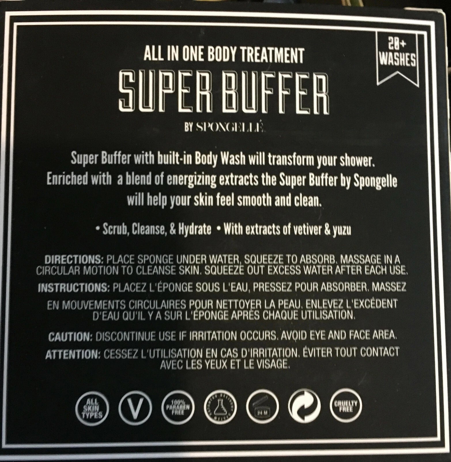 Spongelle Body Wash Infused Buffer CHOOSE a Scent, Shower Sponge 14-28+ Uses NEW