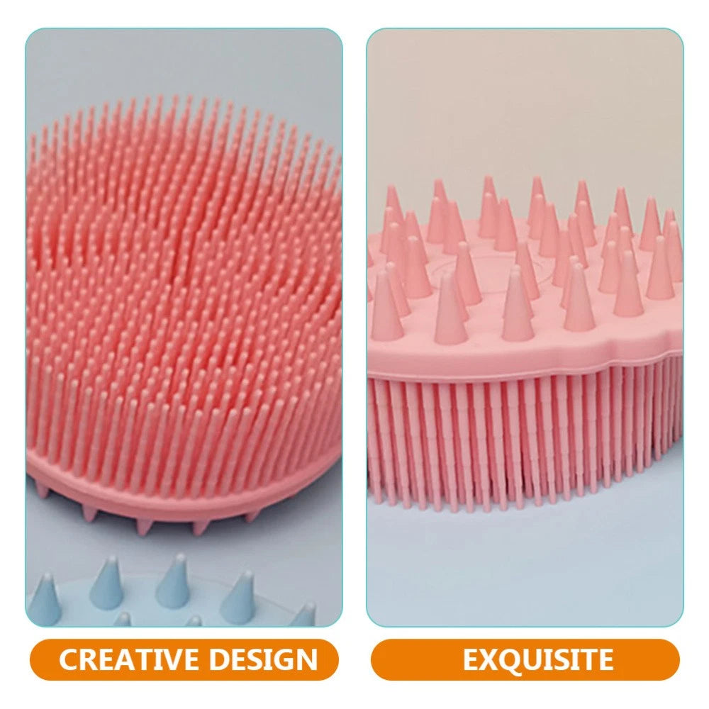 Bath Brush Brushes Silicone Body Shower Baby Cleaning Hair Scrubber