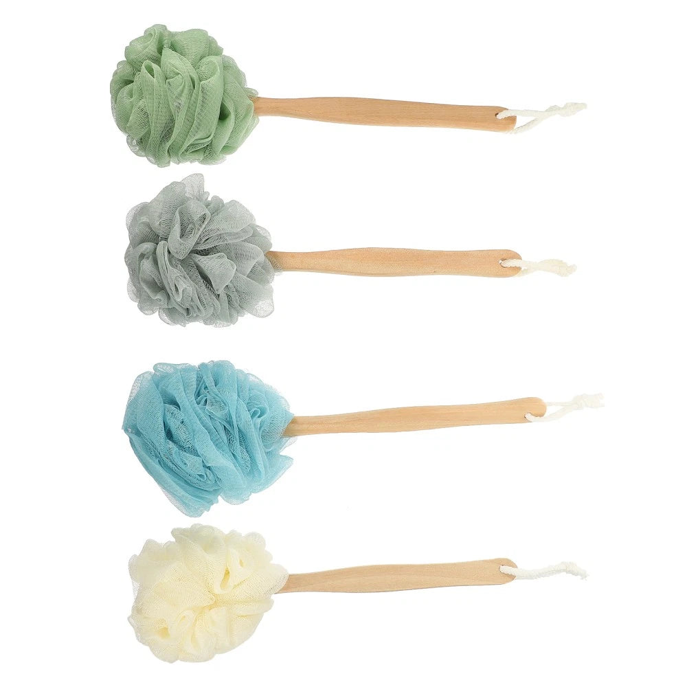 4 Pcs Bath Brush Rubs Back Exfoliating Scrub Body Miss for Shower