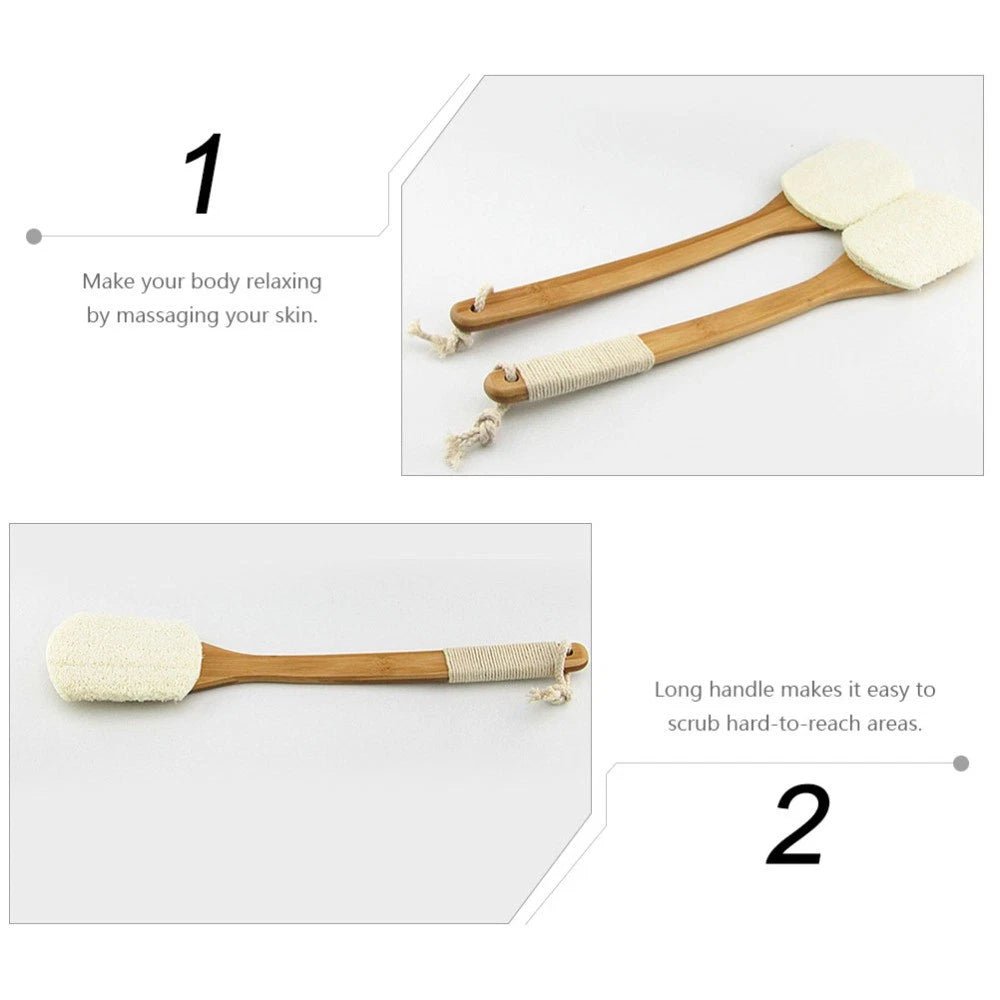 Loofah Bath Brush Shower Exfoliating Bathtub Scrubber Man Practical Long Handle