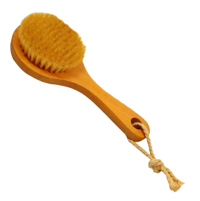 Natural Bristle Detox Wooden Handle Shower Bath Brush Body Brush Skin Spa Brush