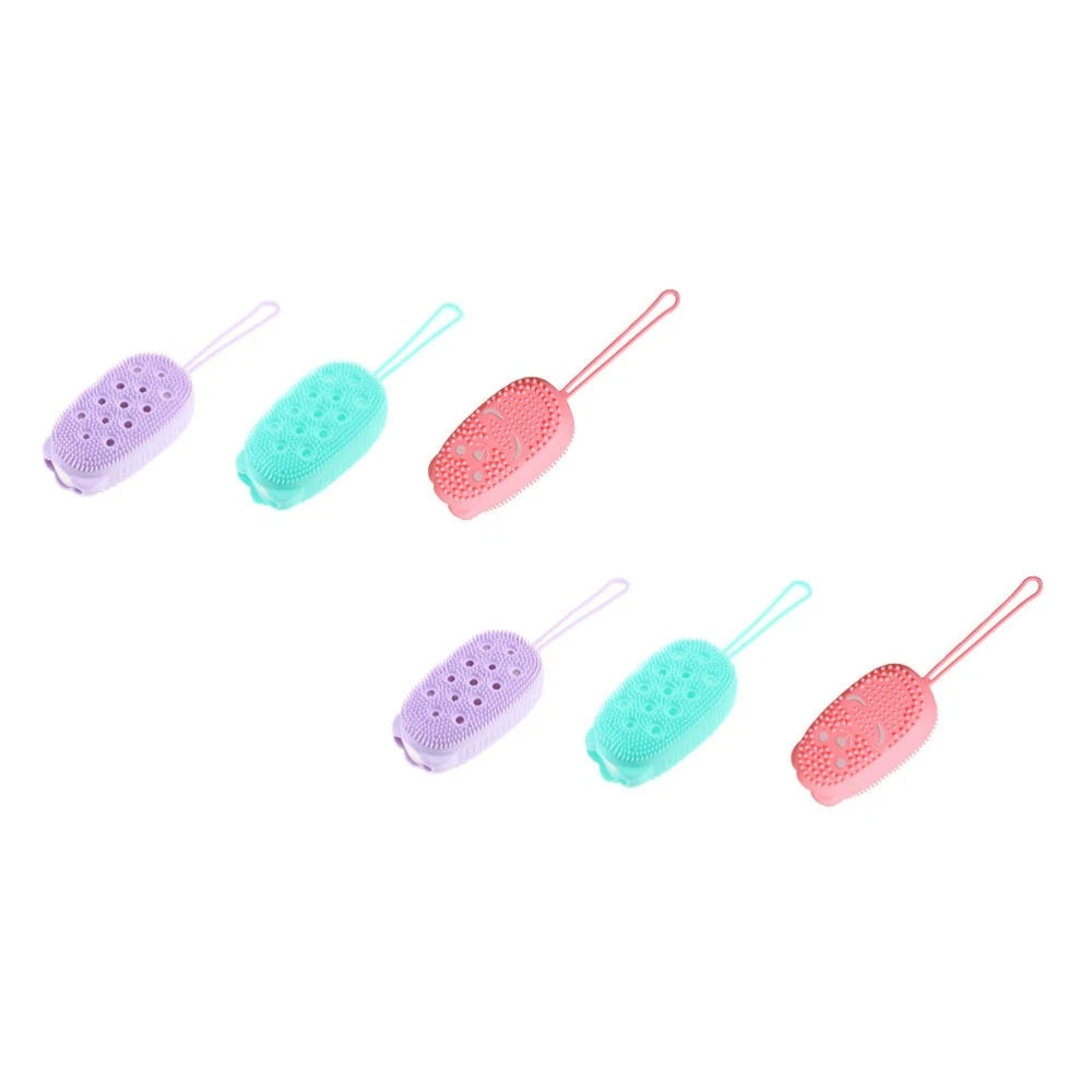 6 Pcs Bath Brush Body Bathing Scrubber Cleaning Scrubbers for Home