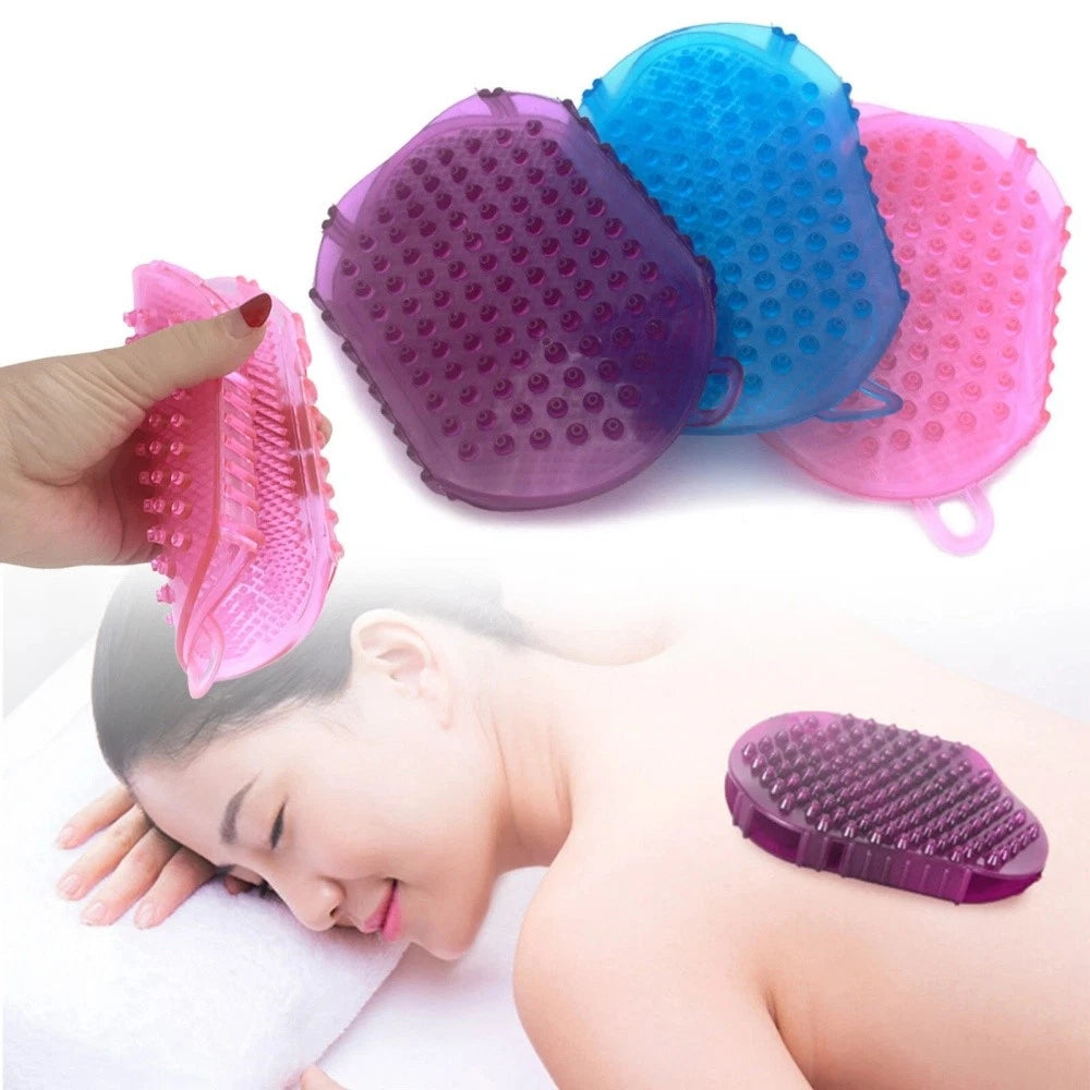Massage Brush Bath Anti-Cellulite Silicon Brush Glove Scrub Shower Body Massager