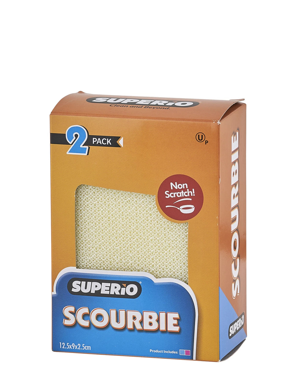 Superio Nylon Cleaning Sponge Dish Scrubber Multi-Surface Scratch Free Scour Pad