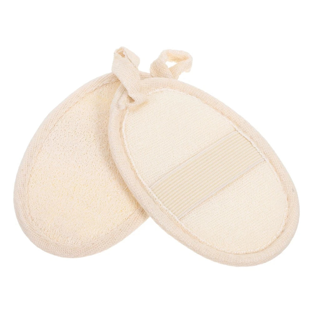 2 Pcs Loofah Bathing Scrub Exfoliating Brush Back Cleaning Scrubber