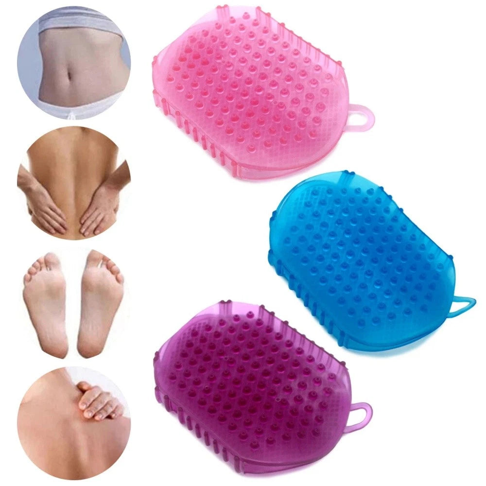 Massage Brush Bath Anti-Cellulite Silicon Brush Glove Scrub Shower Body Massager